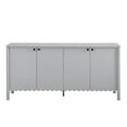 thumbnail image 6 of Sideboard Console Table Entry Display Cabinet, Light Gray, Wood, Living Dining Room Kitchen Cafe Bistro Hospitality Restaurant, Modern Contemporary, HB37710, 6 of 10