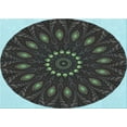 thumbnail image 1 of Ahgly Company Machine Washable Indoor Rectangle Transitional Charcoal Black Area Rugs, 2' x 3', 1 of 7