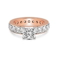 thumbnail image 3 of 1 Carat IGI Certified Princess Shape Lab Grown Diamond Engagement Ring | 14K Rose Gold |Madeline Full Eternity Diamond Ring | FG-VS1-VS2 Quality Friendly Diamonds, 3 of 5