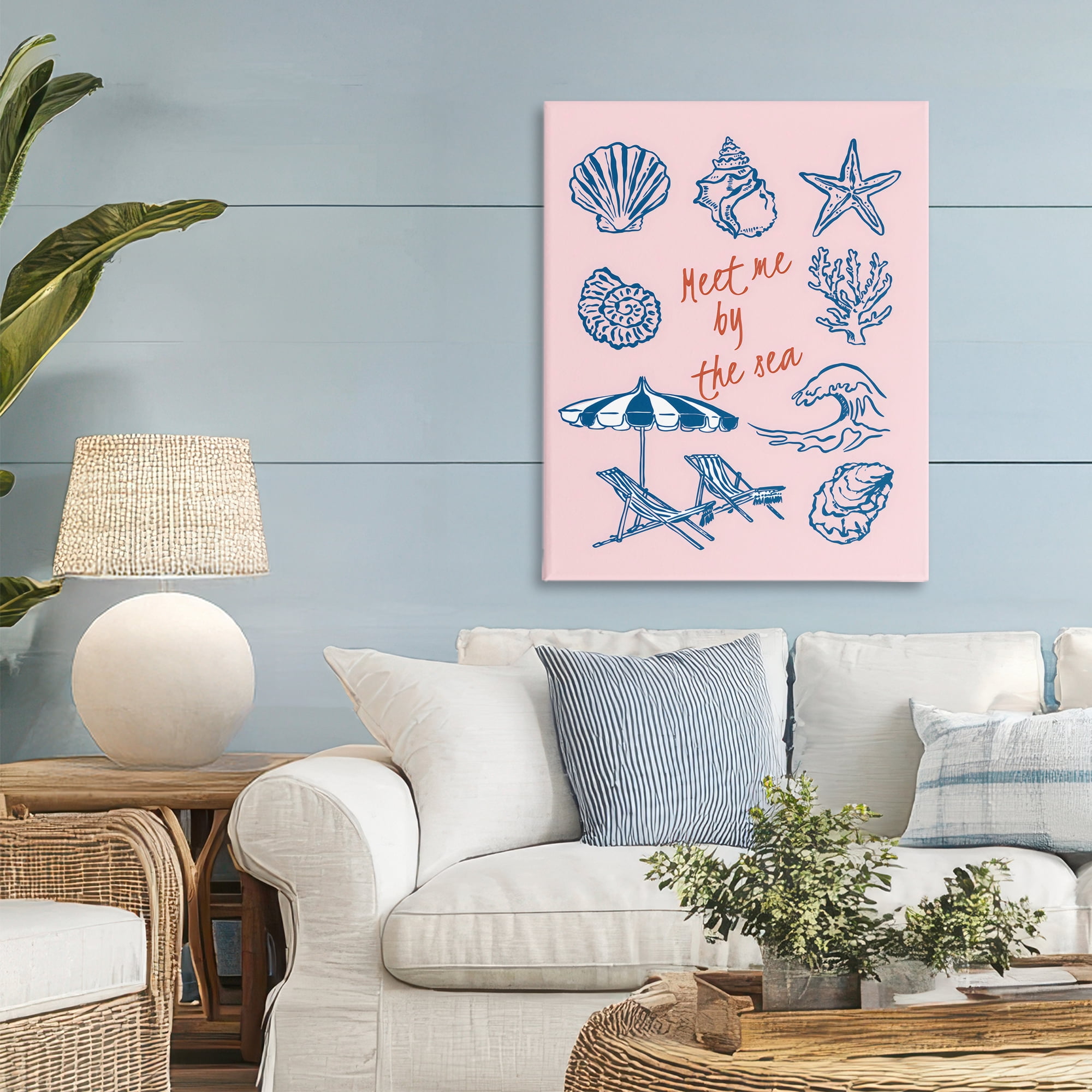 Stupell Industries Meet Me By The Sea Canvas Wall Art, design by The Prints Vibe