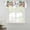 White, variant on Christmas Snowman Tie Up Valance Curtains for Windows, Kitchen Curtains Window Treatments, Winter Coastal Beach Palm Tree Xmas Short Window Shades Valances for Bedroom Bathroom Cafe 54"x18"