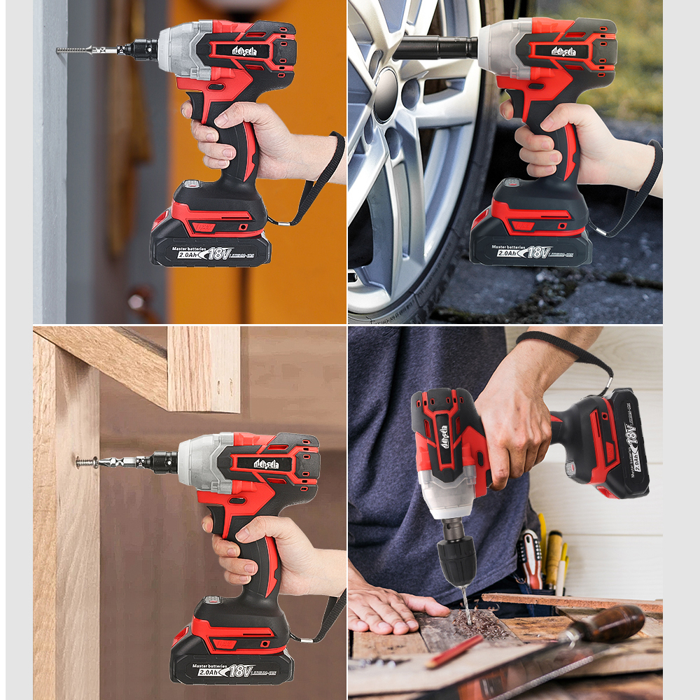 Mensela 380Nm Powerful Cordless Impact 