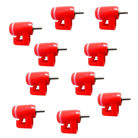 10 Piezas de Aves de Corral de material acero Inoxidable de 360 grados para de Pollo Salvador Bebedero de niple de pollo