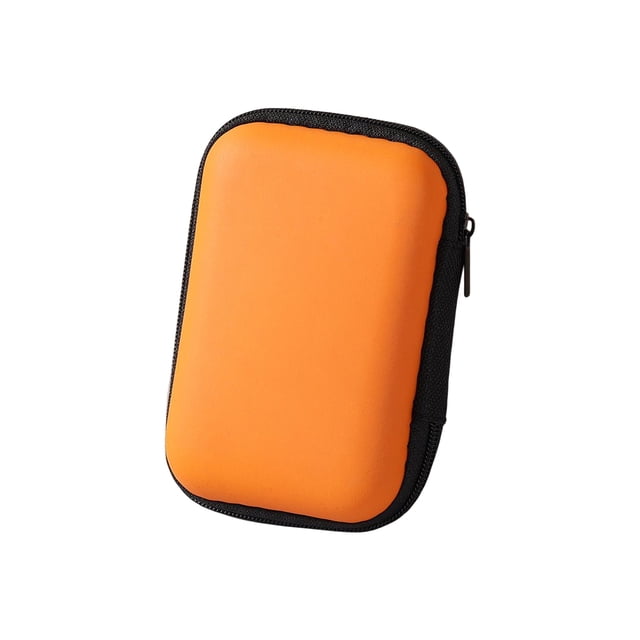Monstrate Estuche de almacenamiento Alimentación Unidad de disco duro Cremallera Cable de viaje Carga Bolsa portátil Suministros Mangas Productos de Teléfono y Comunicación Naranja