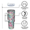 thumbnail image 4 of OBREWU Pioneer Flower Tumbler with Handle and Lid,40oz Pioneer Flower Double Wall Vacuum Insulated Tumbler,Pioneer Flower Cups Gift for Women and Men, 4 of 7