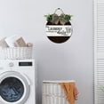 thumbnail image 5 of Eveokoki 12" The Laundry is Looking at Me Dirty Again Sign Rustic Wooden Plaque Wreaths for Laundry Room Wall Door Funny Decor Vintage Hanging Sign for Wash House Farmhouse, 5 of 5