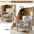 thumbnail image 5 of FKELYI Aztec Tribal Geometric Print Armchair Slipcover Stretch Couch Sofa Cover with Elastic Bottom Furniture Protector for Living Room Office Reception Reading Sofa, 5 of 7