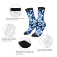 thumbnail image 3 of Zufioo Evil Eye Print Children's Mid-tube Socks, Contrast Color High Elastic Sports Socks - Sweat-absorbent, Warm, Suitable for Children Aged 6-10, 3 of 5