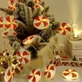 thumbnail image 4 of HongHeng Candy String Lights, 118" Christmas Decorations Fairy Lights, Connectable Red Sweet Sugar Lights for Outdoor & Indoor Christmas Party Thanksgiving Christmas Tree Decor, 4 of 6
