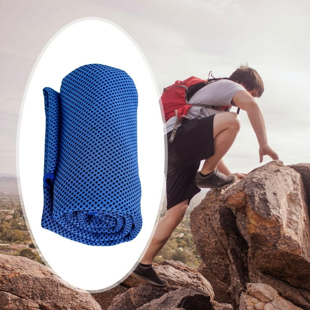 Toalla Fresca Shamjiam Toalla de Gimnasio Secado Rápido Azul Oscuro