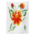 thumbnail image 3 of Ambesonne Garden Tablecloth Rectangular Table Cover, Daffodils in Watercolors, 60"x90", Orange Green, 3 of 4