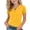 Yellow, variant on WQNVRNR Girls Short Sleeve Tee- Fashion Casual Cotton Pleated V-Neck Cute Summer Tops Yellow Size 10