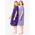 thumbnail image 3 of Dreams & Co. Plus Size 2-Pack Short-Sleeve Sleepshirt, 3 of 6