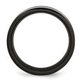 thumbnail image 2 of Titanium Black Plated Carbon Fiber Inlay 9mm Ring Wedding Man Type Of  For Dad Mens  For Him, 2 of 11