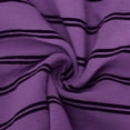 thumbnail image 6 of Purple for Women Summer Fall Faux Gauze Linen Loose Fit Casual Capri Ruched Striped Straight Leg Trousers Pants Ladies 2025 Clothing 5XL, 6 of 7