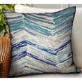 thumbnail image 2 of Plutus Brands Skyline Breeze Blue Chevron Luxury Outdoor/Indoor Throw Pillow, 2 of 3