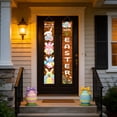 thumbnail image 4 of ddioayh Easter Door Banner 2PC Set Durable Easter Egg Bunny Decorations 30x180cm For Home Shop Party Decor, 4 of 5