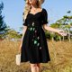 thumbnail image 5 of Heartstopper leaves - Mesmerizing Short-Sleeved Dress Elegant gowns dresses summer woman, 5 of 8