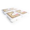 Cuddly Cotton Wax Melts Bulk Pack - 4 Highly Scented Bars - Made With Natural Oils - Fresh & Clean Air Freshener Cubes Collection