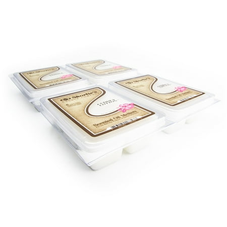 Cuddly Cotton Wax Melts Bulk Pack - 4 Highly Scented Bars - Made With Natural Oils - Fresh & Clean Air Freshener Cubes Collection