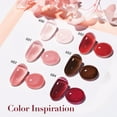thumbnail image 4 of Set de polvos para uñas AZUREBEAUTY, 6 unidades, coloretes en gelatina, 4 of 9