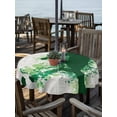 thumbnail image 2 of Outdoor Tablecloth with Umbrella Hole for Patio/Picnic/Party/Camping, Football Waterproof Table Cloth Round Cover Washable, Green Player Silhouette Soccer Sports Rustic (Dia 60"), 2 of 9