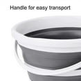 thumbnail image 5 of Collapsible Bucket 10L - 2.6 Gallon Cleaning, Mop, and Portable Water Bucket. Folding, Foldable, Small Plastic Bucket for Outdoor, Garden, Camping, Fishing, Car Wash - Space-Saving Design, 5 of 6