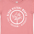 thumbnail image 4 of Inktastic Life Freedom Diversity Black History Month Badge with Tree Boys or Girls Baby T-Shirt, 4 of 5