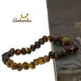 thumbnail image 2 of Amberalia Elastic Baltic Amber adult bracelet, GIA Certificated Amber, for natural remedies and pain relief Dark Green 8”, 2 of 10