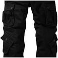 thumbnail image 6 of JuicyTrendz Men’s Cotton Cargo Work Pants Outdoor Trousers with Multi Pockets Black W30-L30, 6 of 6