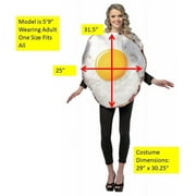 Rasta Imposta Fried Egg Adult Halloween Costume - One Size