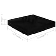 thumbnail image 3 of Estantes de Pared Casafoyer Negro Brillante 23x23,5x4 cm MDF 2 unidades, 3 of 4