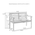 thumbnail image 4 of HomeStock Eclectic Elegance Indoor/Outdoor Teak Bench Teak, 4 of 10
