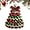 Red Green, variant on DIY Crochet Christmas Tree Kit – Handmade Holiday Decoration Set, Beginner Christmas Kit, Tree Bow Pearl Embellishment, Christmas Party Crochet Decorations,Starter kit