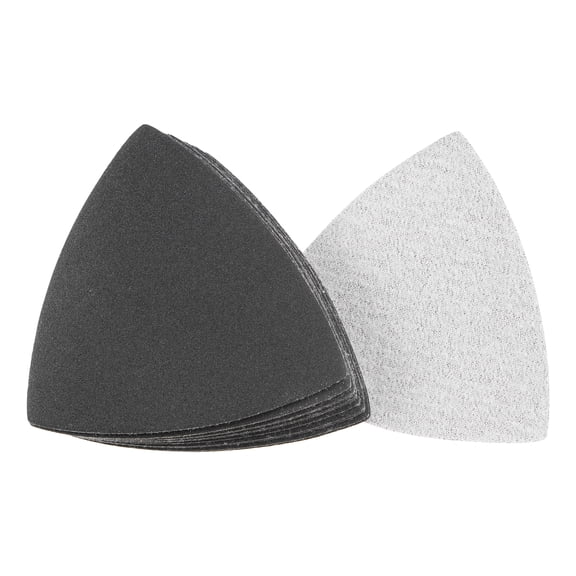 Triangular Sandpaper Hook and Loop Fit 3-1/2" Oscillating Multi-Tool Silicon Carbide for Wet/Dry 320 Grit 10pcs