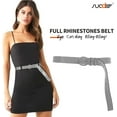thumbnail image 3 of Soft Women Rhinestone Belt Bling Studded Leather Belt for Jeans Dresses, 3 of 7