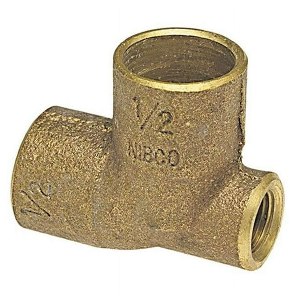 Nibco Reducing Tee,Low-Lead Cast Bronze 705-LF 1X1/8X1