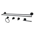 thumbnail image 1 of Kingston Brass BAH821330478MB 5 Piece Concord Bathroom Accessory Set, Matte Black, 1 of 1