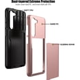 thumbnail image 3 of Samsung S23 Case with Card Holder 5G 6.1 inch Slim Dual Layer Heavy Duty Protective Galaxy S23 Case Hidden Card Slot Wallet Case for Samsung S23(Rose Gold), 3 of 14