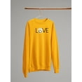 thumbnail image 3 of Love Yellow Daisy Sweatshirt Women -Image by Shutterstock, Female 3X-Large, 3 of 4