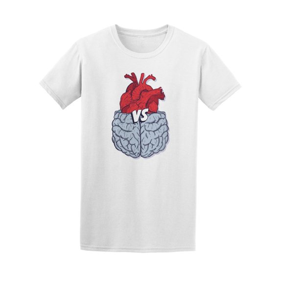Heart Vs Brain Concept Tee Men's -Image by Shutterstock