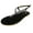 Black, variant on Women Summer Clip-Toe Shoes Rhinestone Comfy Sandals Flats Casual Beach Sandals Black 43