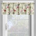 thumbnail image 4 of Ambesonne Winter Valance & Curtain, Deer Flowers Christmas, 55"x30", Olive Green Pale Green, 4 of 6