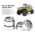 thumbnail image 4 of 4 PCS 1.0 Inch RC Beadlock Wheel Hubs,Aluminum Alloy RC Wheel Rims Hub for 1/18, 1/24 Axial SCX24 RC Cars, 4 of 7