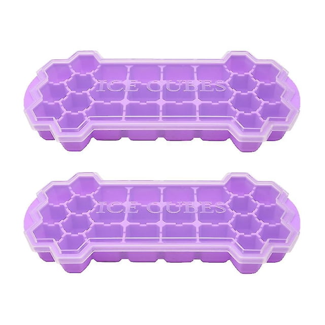 Ice Cube Trays 2 Pcs,silicone & Flexible 26-ice Cube Trays