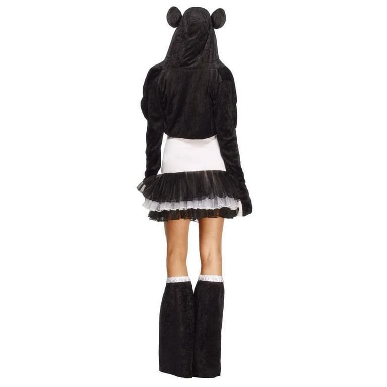 Fever Panda Costume Tutu Dress Adult White Black Fever Panda Costume Tutu Dress Adult White Black