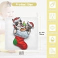thumbnail image 2 of SKYSONIC 5 PCS Funny Pets Stocking Christmas Baby Muslin Washcloths, Face Towel Burp Cloths Ultrasoft Absorbent Cotton Bath Wipes Towels for Newborn Boys Girls, 2 of 7