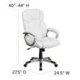 thumbnail image 5 of Flash Furniture Kalman Modern Mid-Back LeatherSoft Executive Swivel Office Chair, Black, 5 of 13