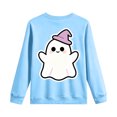 thumbnail image 6 of Leey-World Kids Halloween Sweatshirt Ghost Cute Crewneck Kids Tops Girls Halloween Shirt Long Sleeve Festival Pullover Sweatshirt, 6 of 9