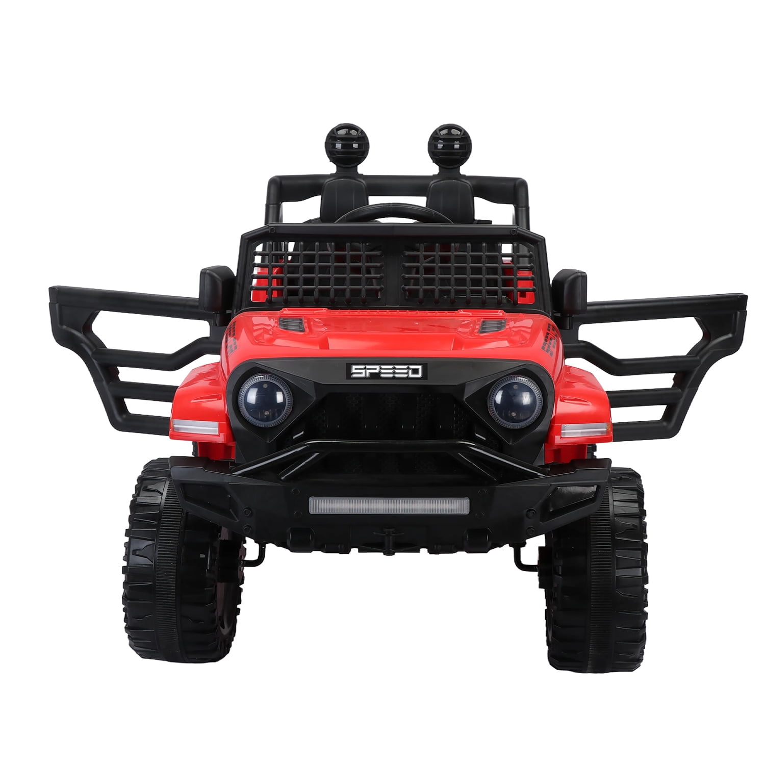CIPACHO 12V Powered Ride On Truck Car for Kid, Electric Toy Car with 2.4G Parents Remote Control, USB, MP3, Bluetooth, LED Light, Red